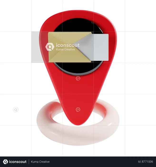 Post Office Location  3D Icon