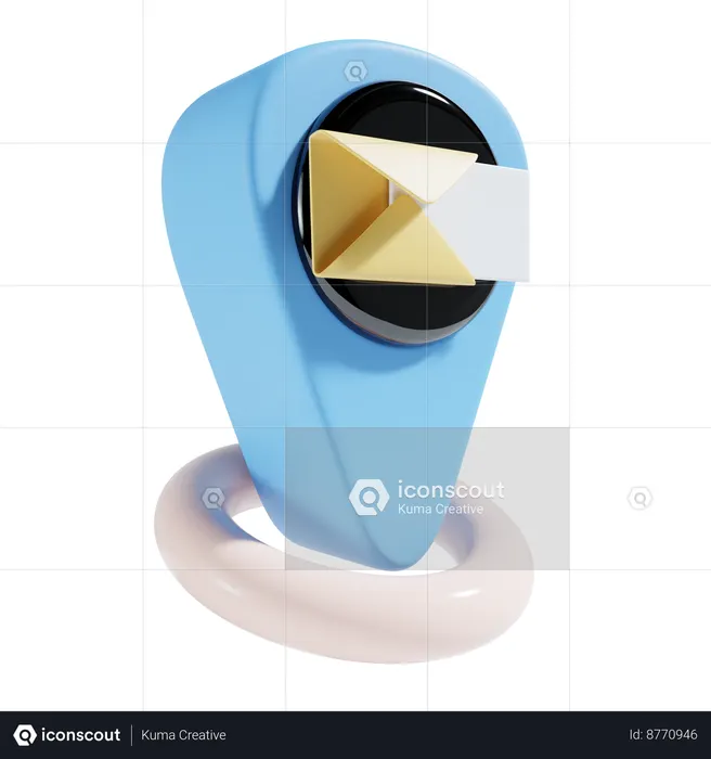 Post Office Location  3D Icon