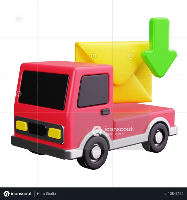 Postal Truck  3D Icon