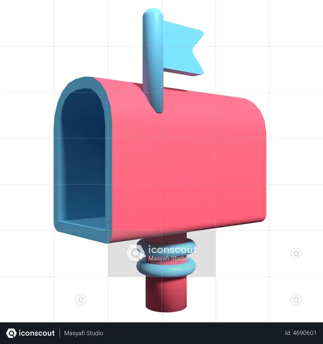 Briefkasten  3D Illustration