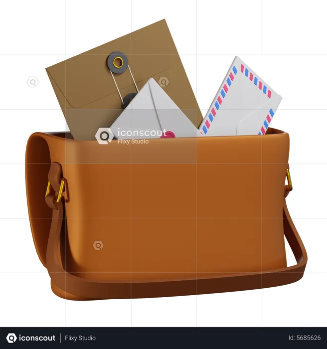 Postman Bag  3D Icon