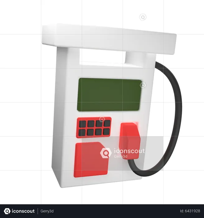 Posto de gasolina  3D Icon