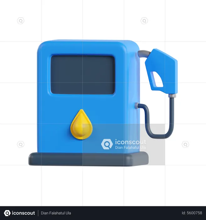Posto de gasolina  3D Icon