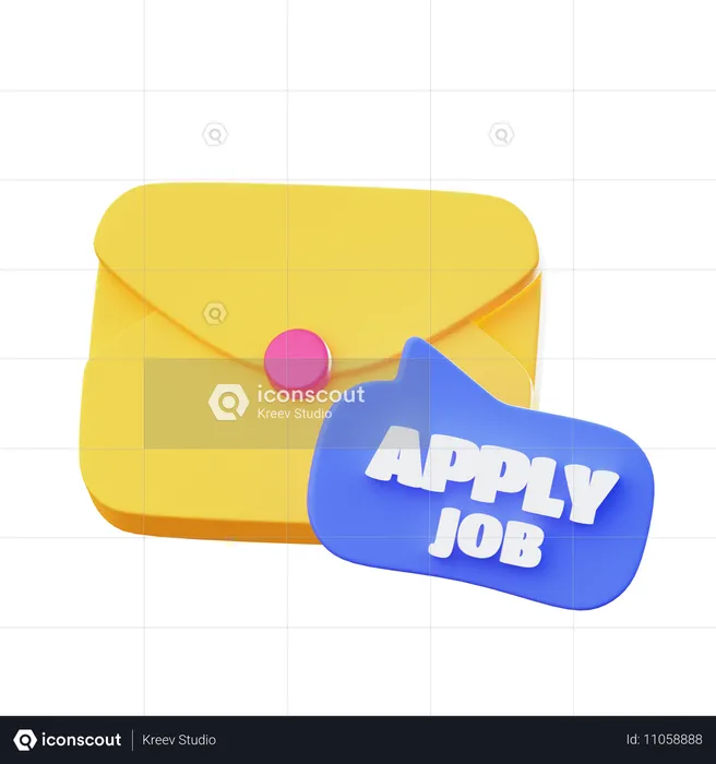 Aplicar al trabajo  3D Icon