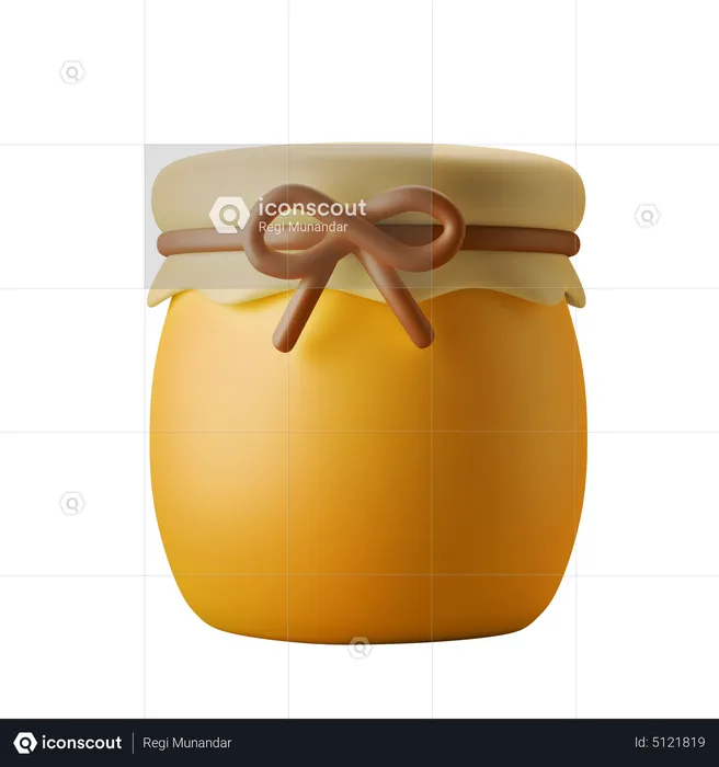 Pot de confiture  3D Icon