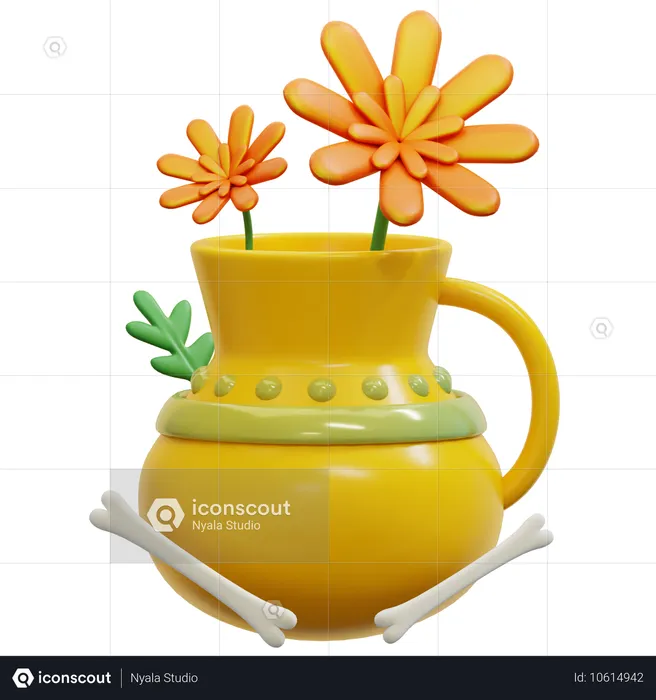 Pot de fleur  3D Icon