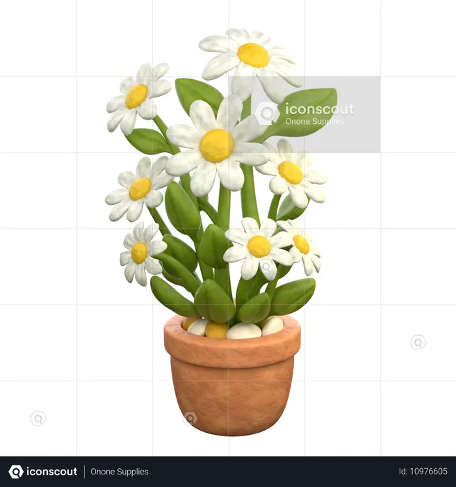 Pot de fleur  3D Icon