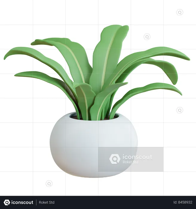 Pot de plante verte  3D Icon