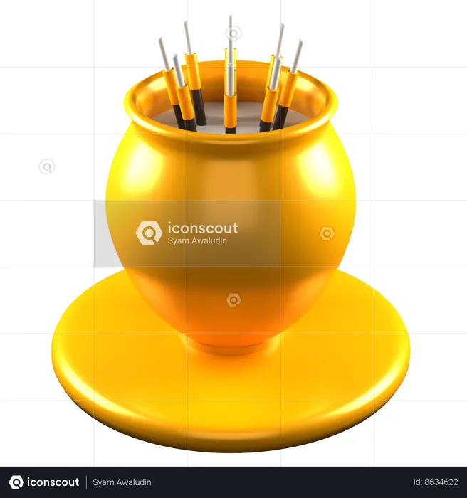 Pot d'encens  3D Icon