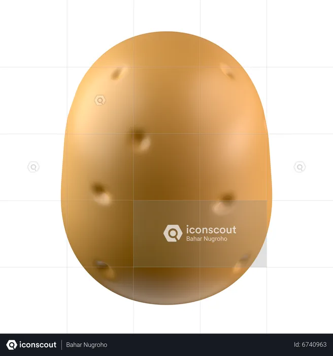 Potato  3D Icon