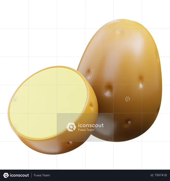 Potato  3D Icon