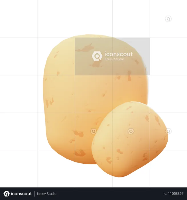 Potato  3D Icon