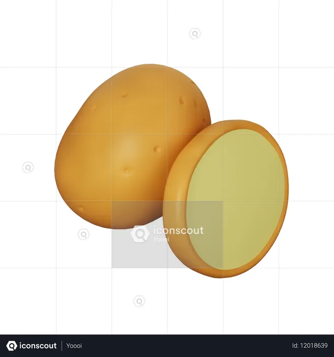Potato  3D Icon
