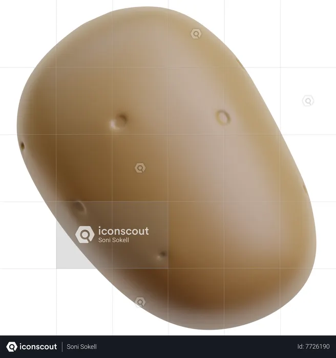 Potato  3D Icon