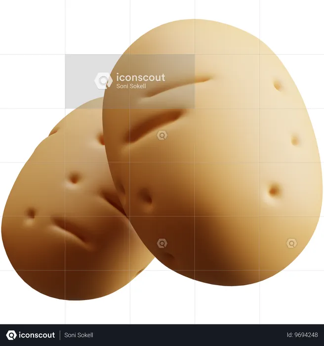 Potato  3D Icon