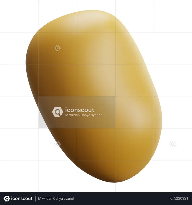 Potato  3D Icon