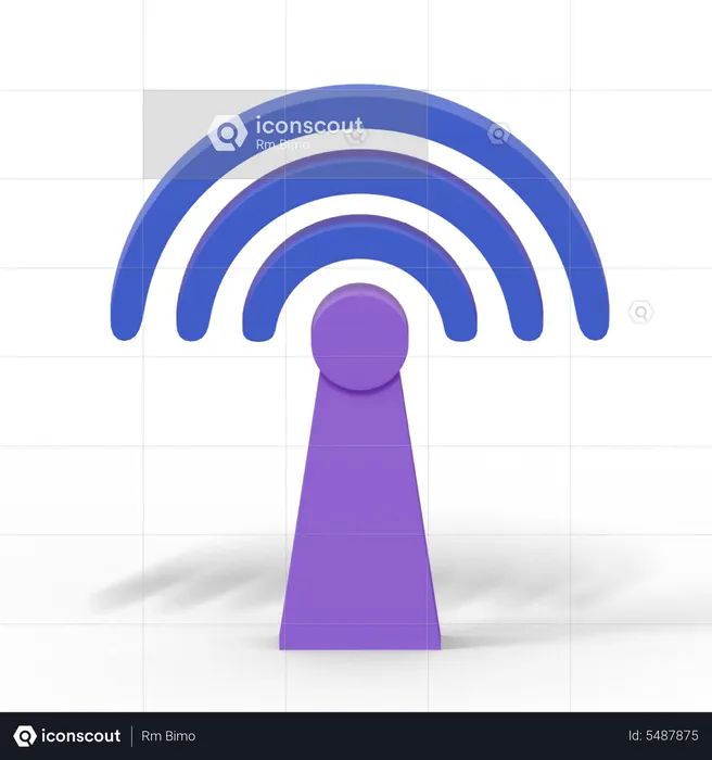 Poteau de signalisation  3D Icon