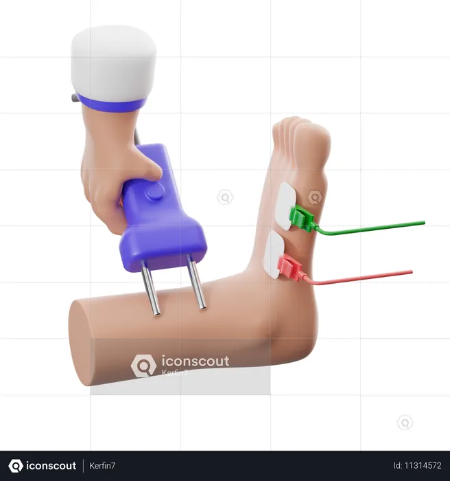 Potenciais evocados pé  3D Icon