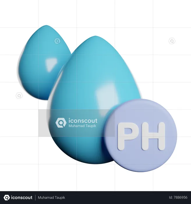 Potential Hydrogen  3D Icon