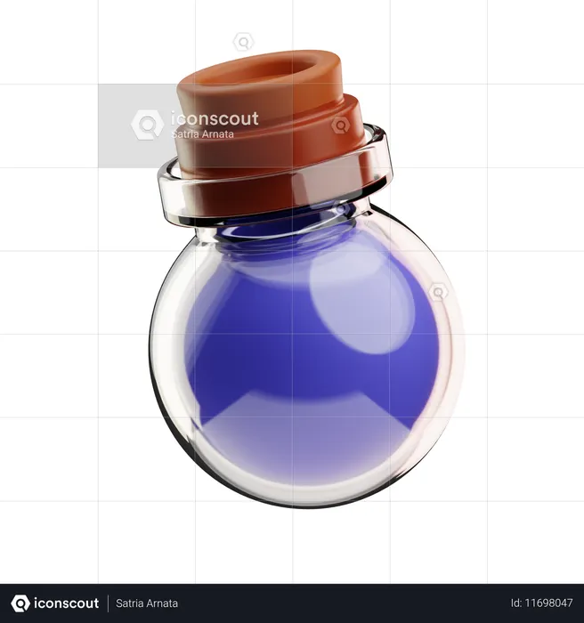 Bouteille de potions  3D Icon