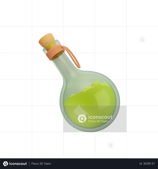 Potion Bottle  3D Illustration