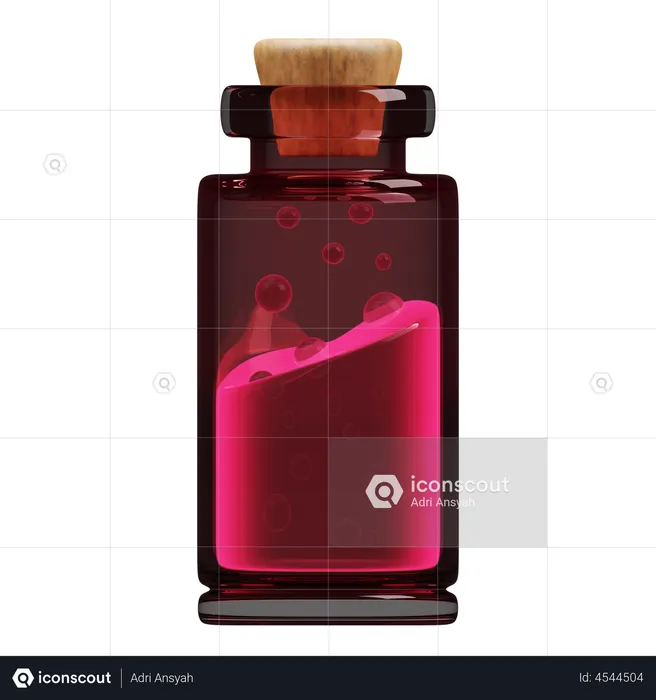 Potion Bottle  3D Illustration