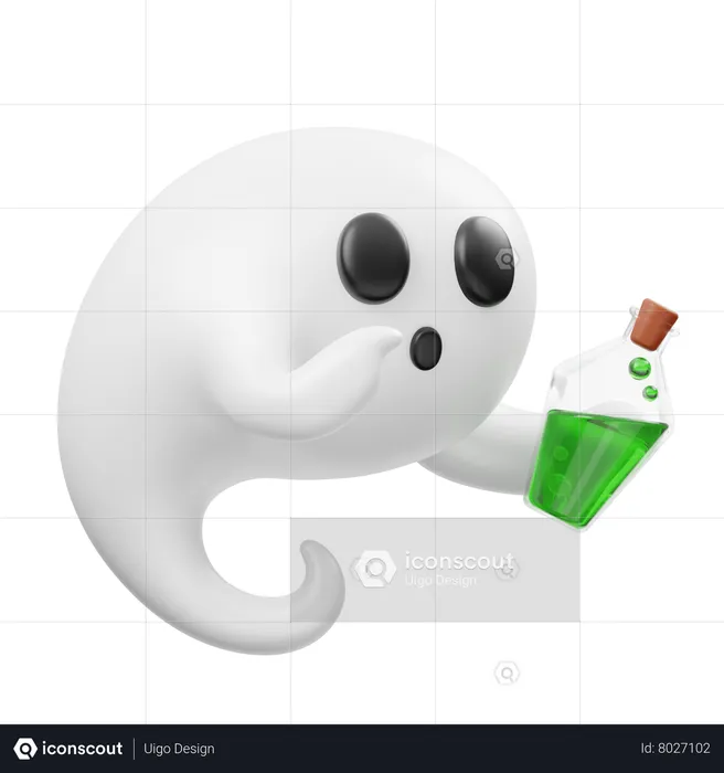 Potion Ghost  3D Icon