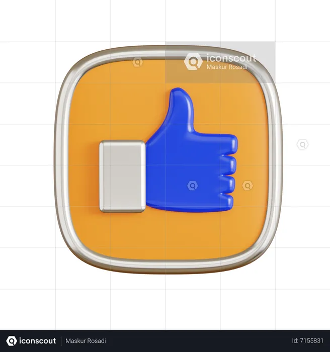 Pouce en l'air  3D Icon