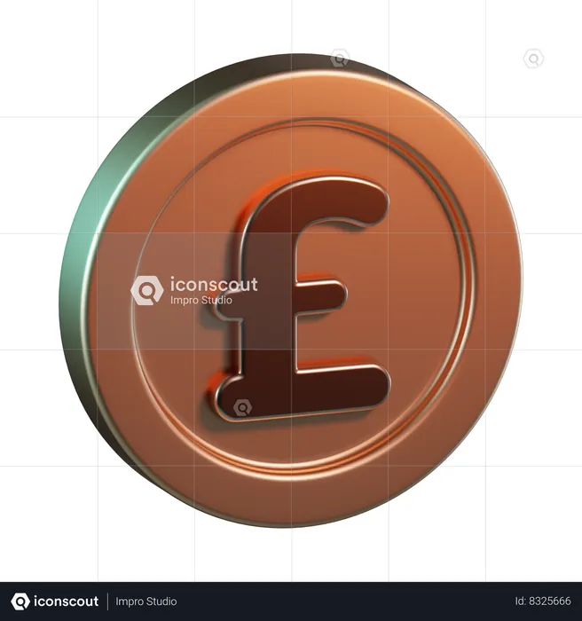 Pound  3D Icon
