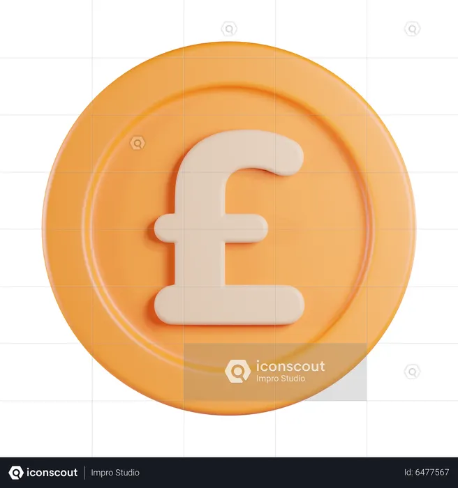Pound  3D Icon