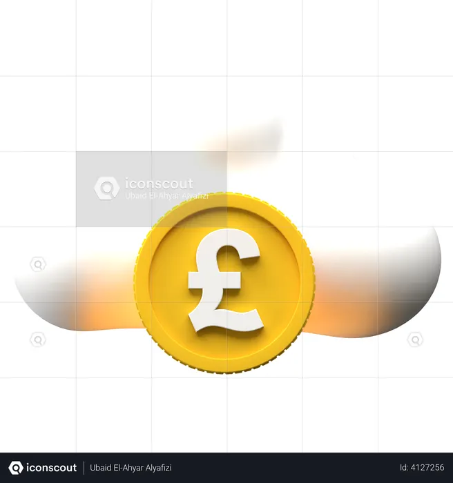 Pound Cloud  3D Icon