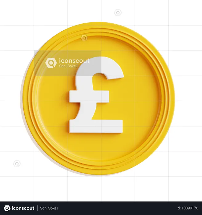 Pound Coin  3D Icon