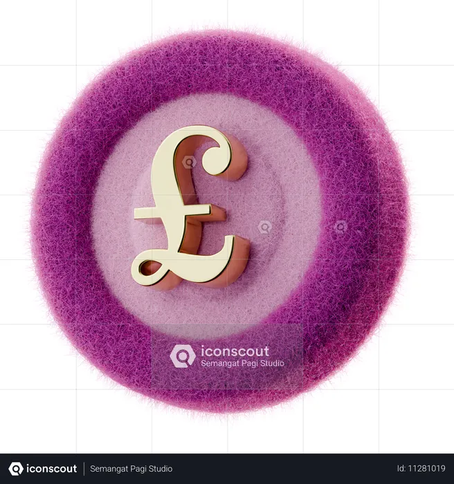 Pound Coin  3D Icon