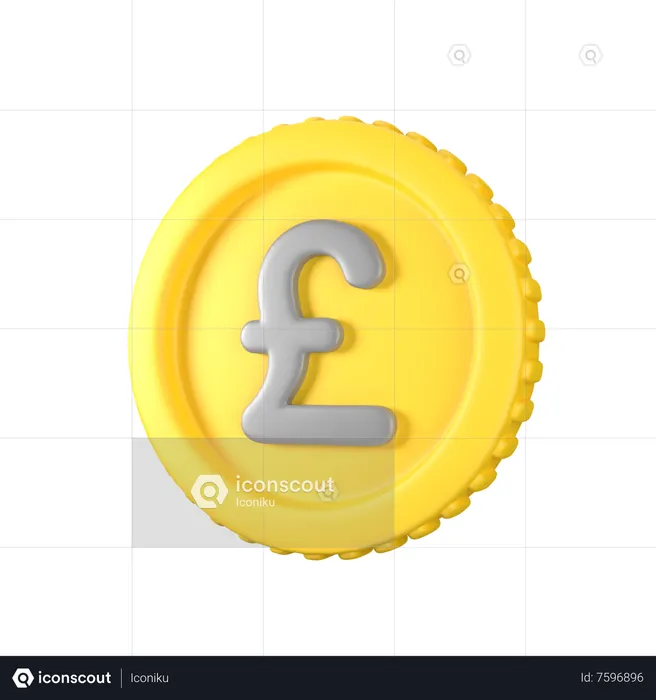 Pound Coin  3D Icon