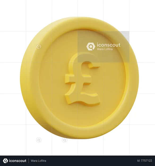 Pound Coin  3D Icon