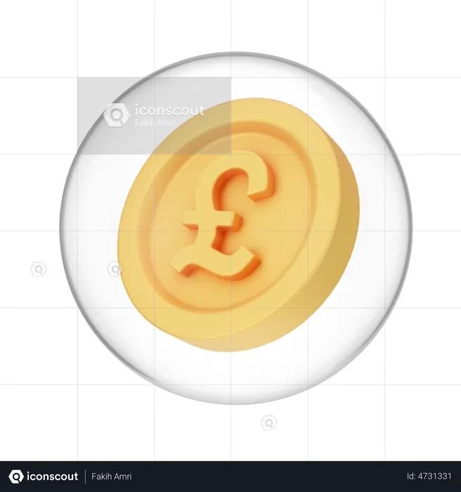 Pound Coin  3D Icon