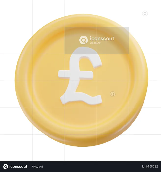 Pound Coin  3D Icon