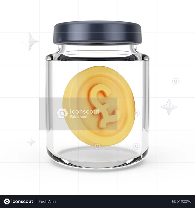 Pound Jar  3D Icon