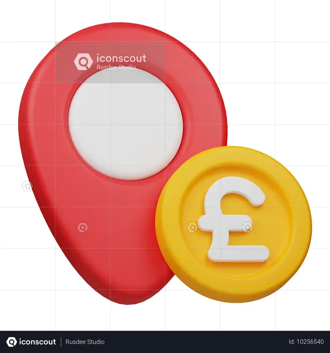 Pound Location  3D Icon