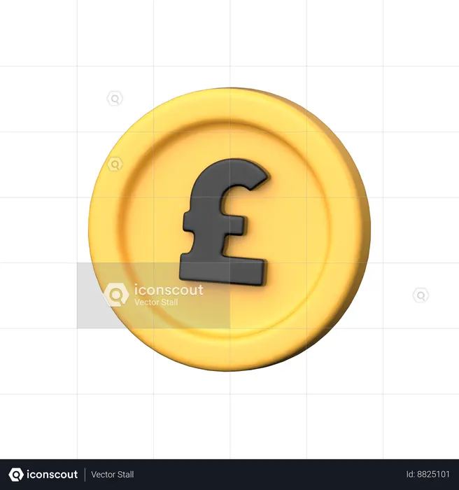 Pound Money  3D Icon
