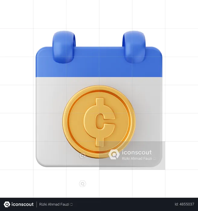 Pound Payment Schedule  3D Icon