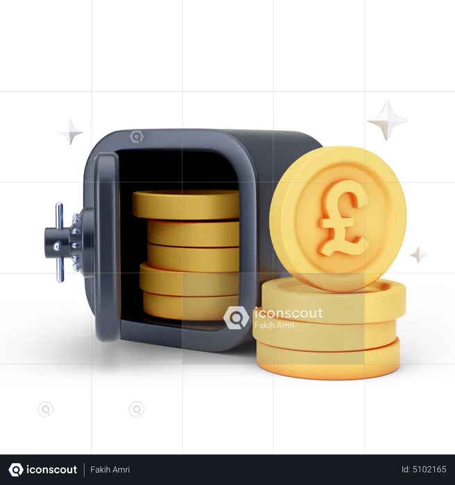 Pound Safe  3D Icon