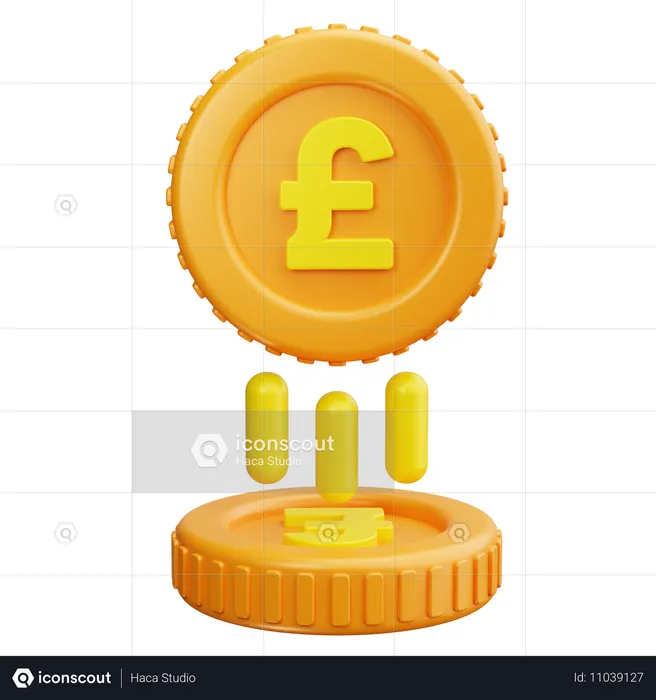 Pound Sterling  3D Icon