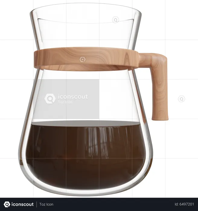 Pour Over Glass  3D Icon