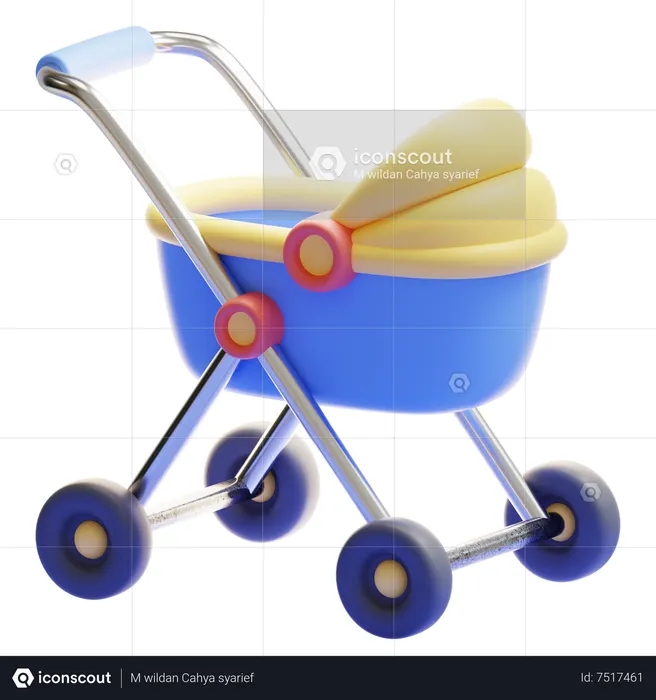 Poussette de bébé  3D Icon