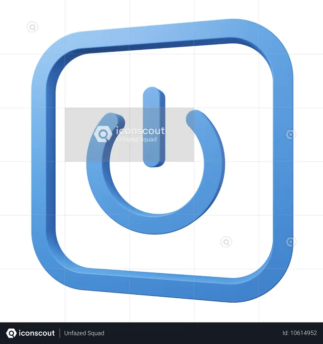 Power Button  3D Icon