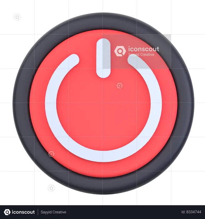 Power Button  3D Icon