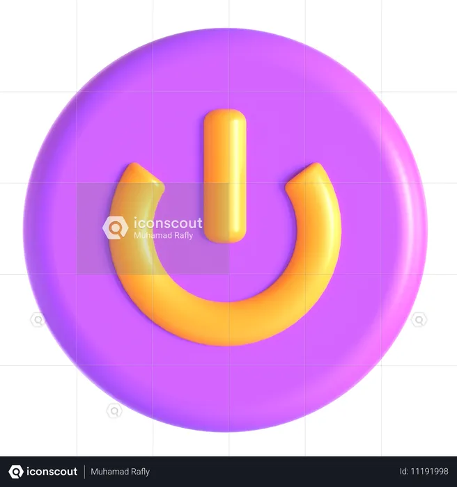 Power Button  3D Icon