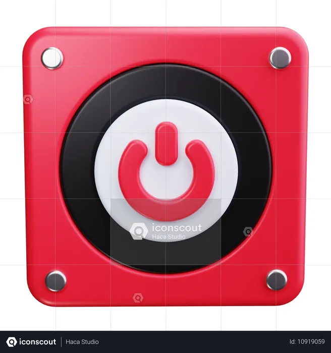 Power Button  3D Icon