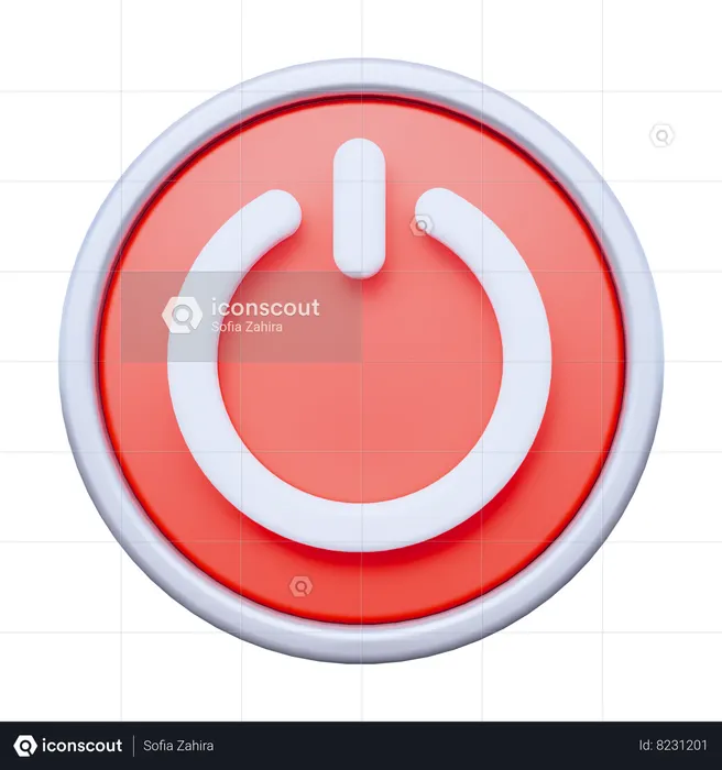 Power Button  3D Icon
